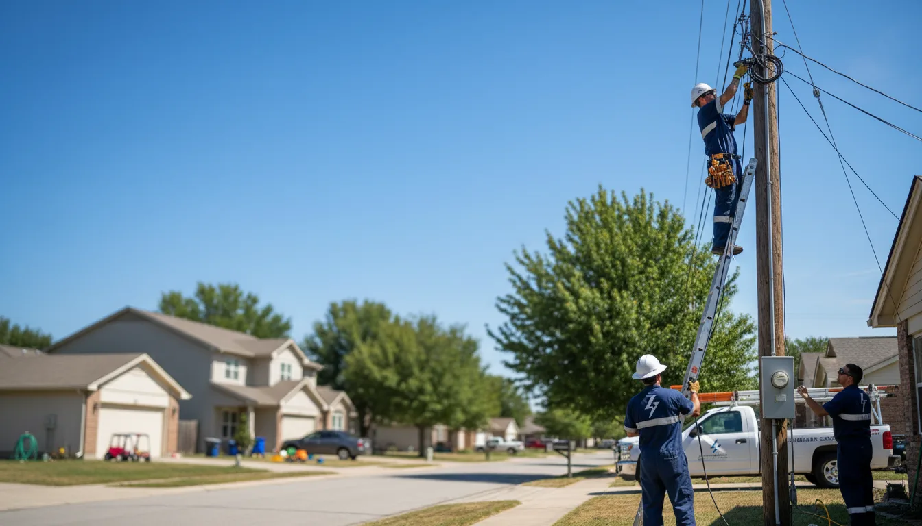 Residential electrician providing installation services in Linch, WY